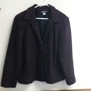 Ladies Vintage Sag Harbor button down Jacket size 18